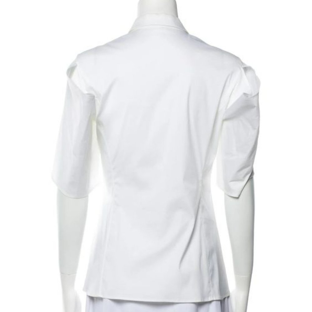 Jil Sander - sculptural sleeve cotton button-up shirt - sz36 - Picture 3 of 6